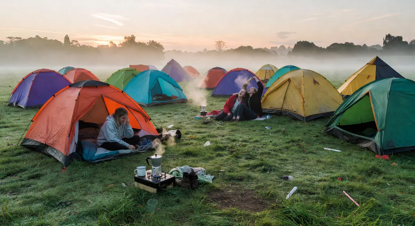 Festival Campsite Morning