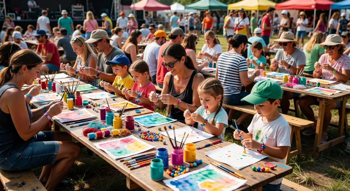 Craft workshop at Golden River Veil Fest